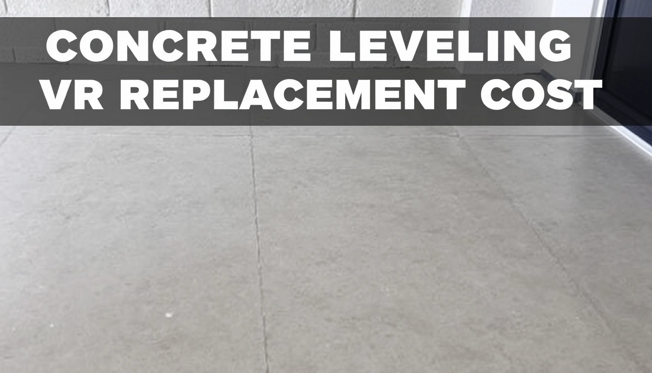 concrete leveling vs replacement cost Iowa