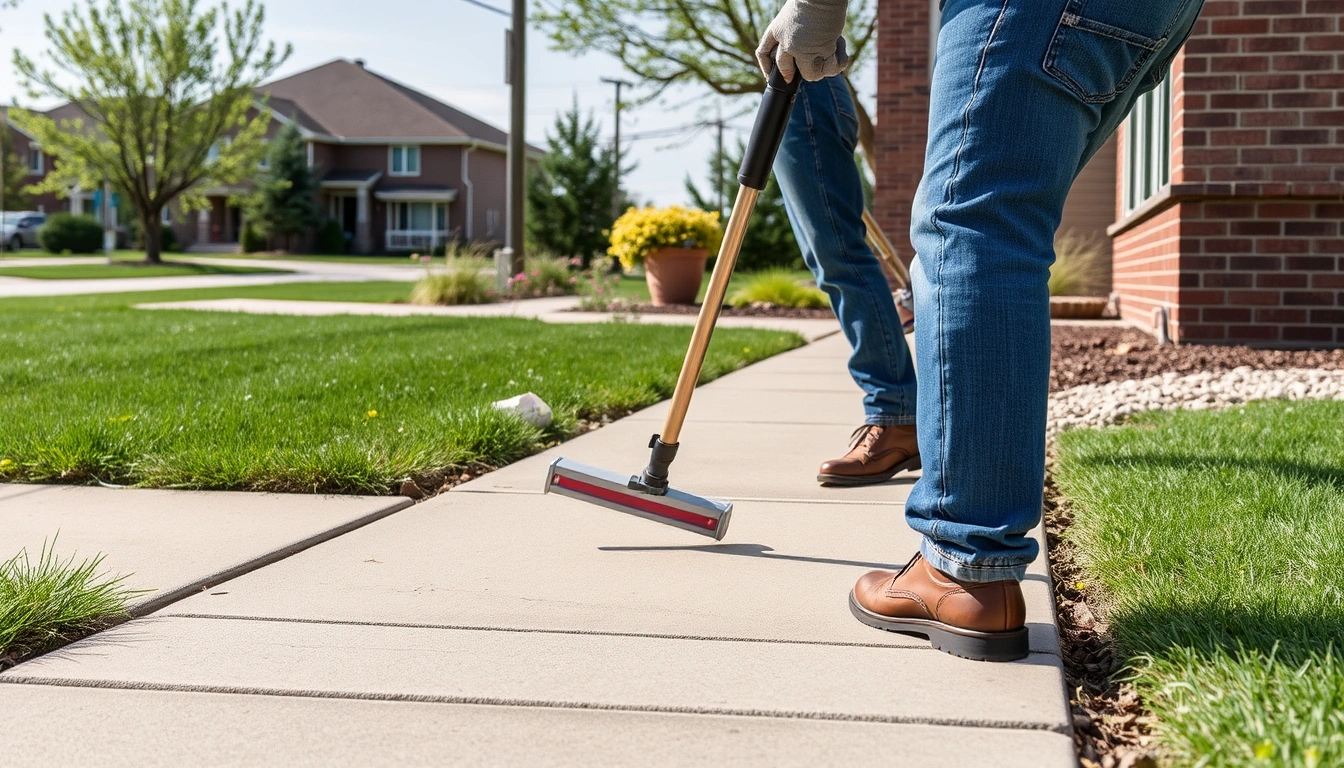 sidewalk leveling Cedar Rapids