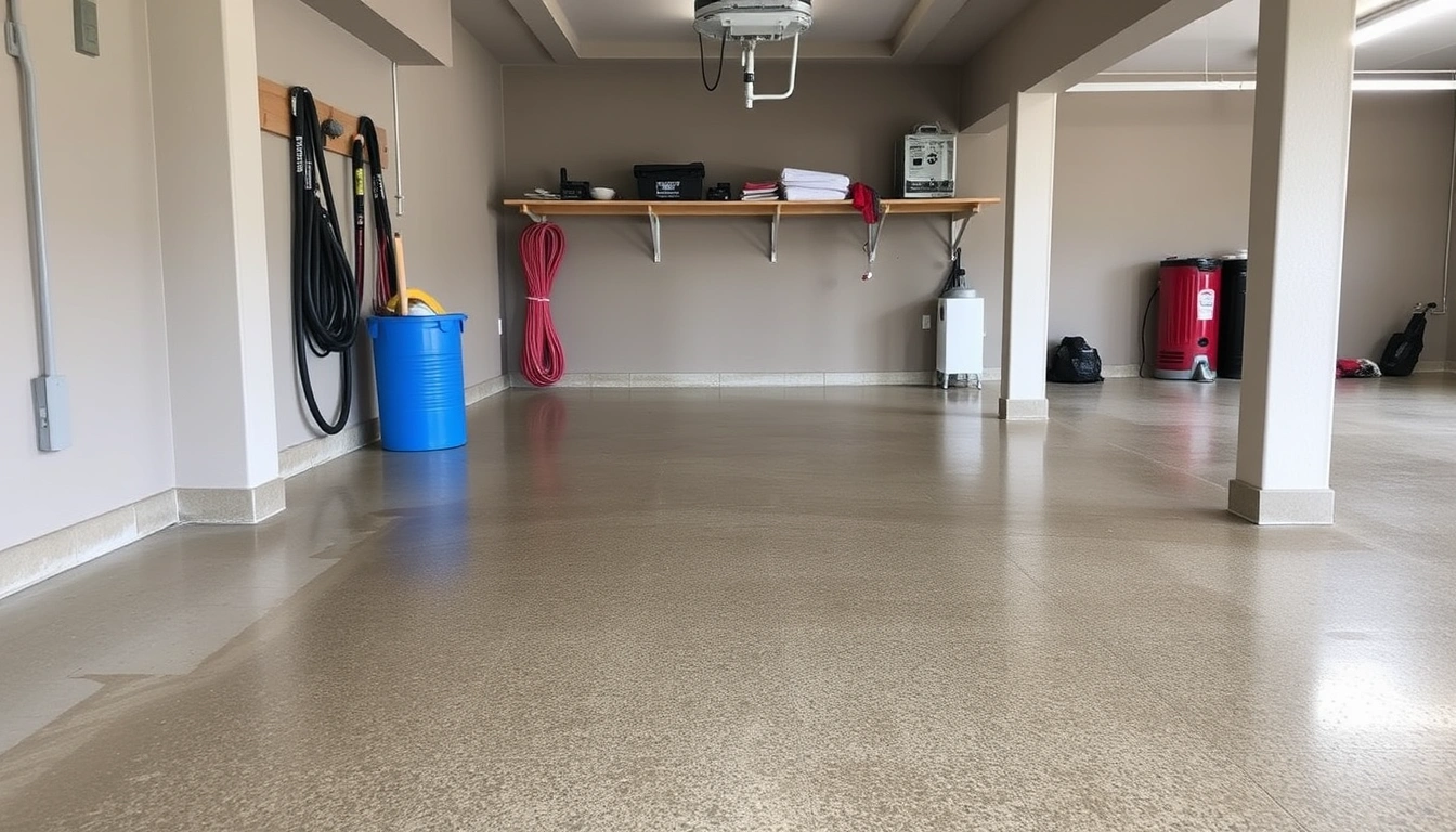 sunken garage floor leveling Cedar Rapids